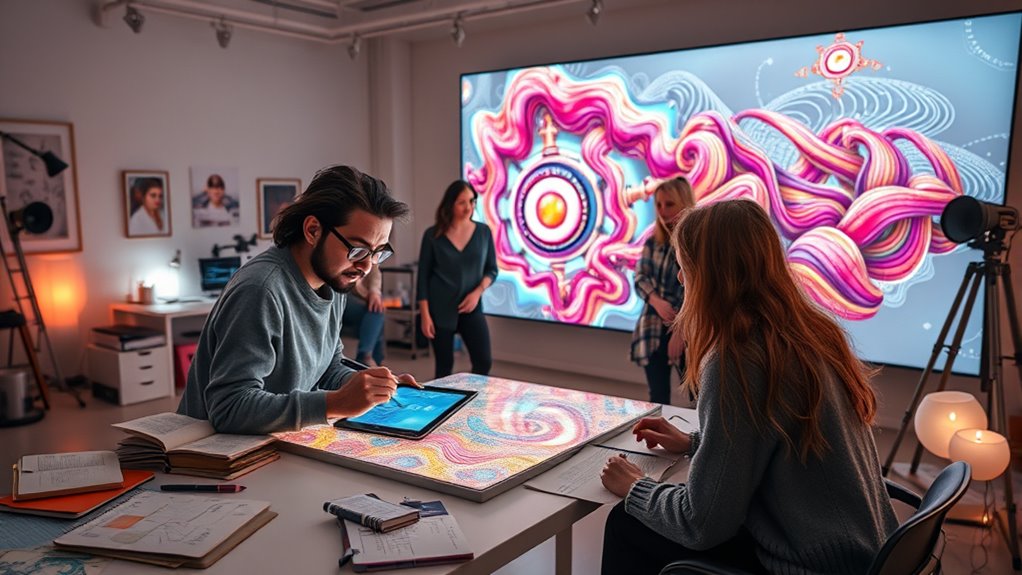 artists and writers collaborate with ai