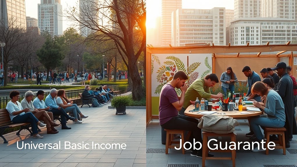 universal basic income and job guarantee