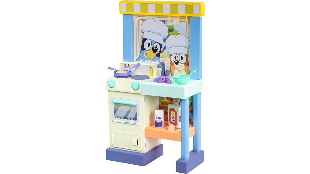bluey themed kids play kitchen