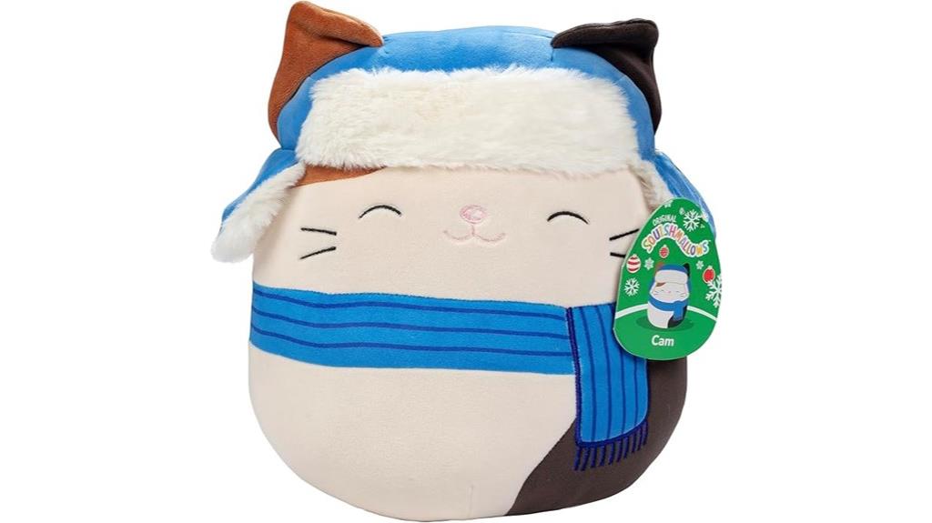 christmas cat squishmallow toy