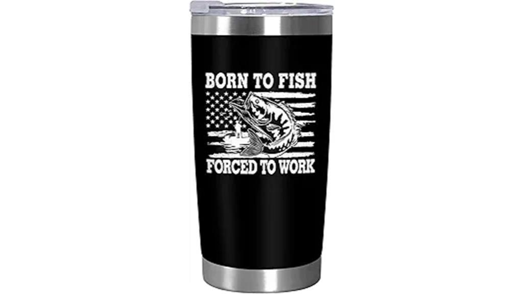 christmas men s fishing tumbler