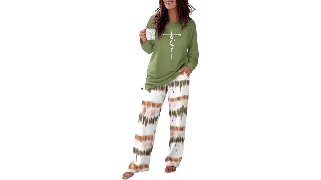 comfortable 2 piece pajama set