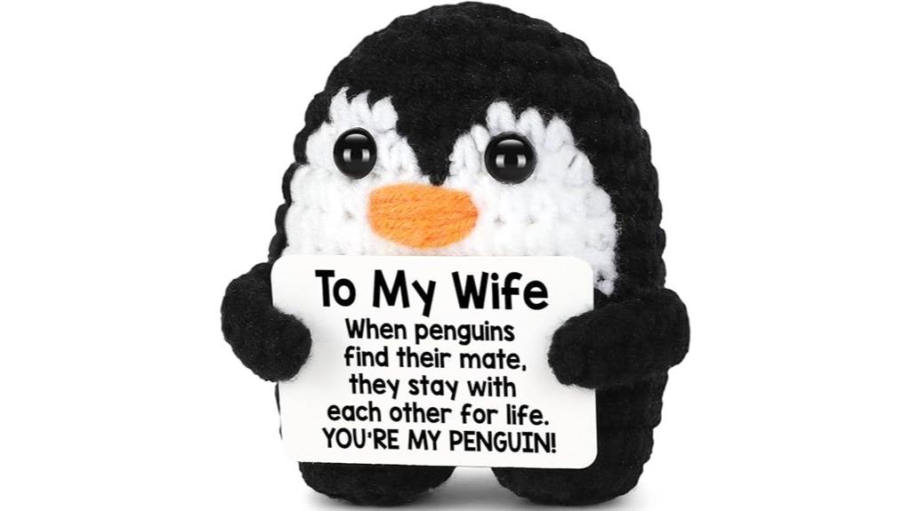 crochet penguin valentine s gift