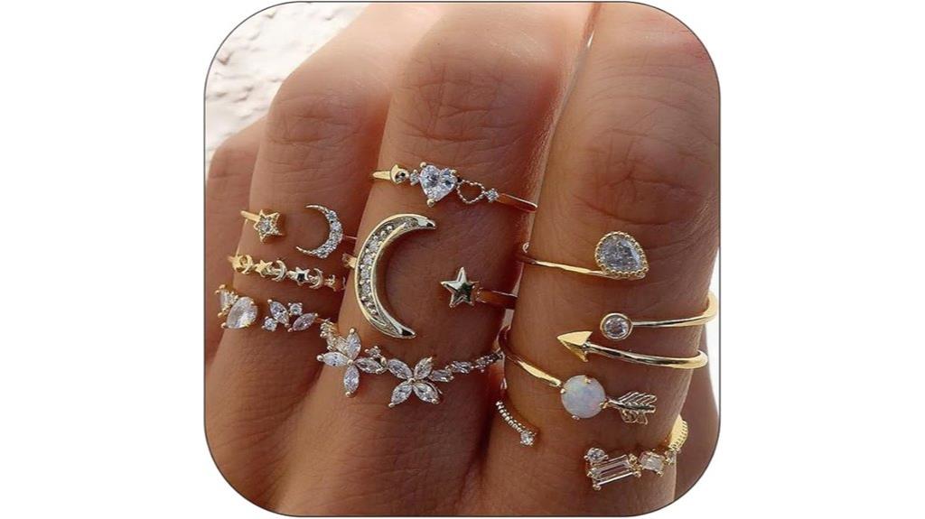 gold women s stackable rings