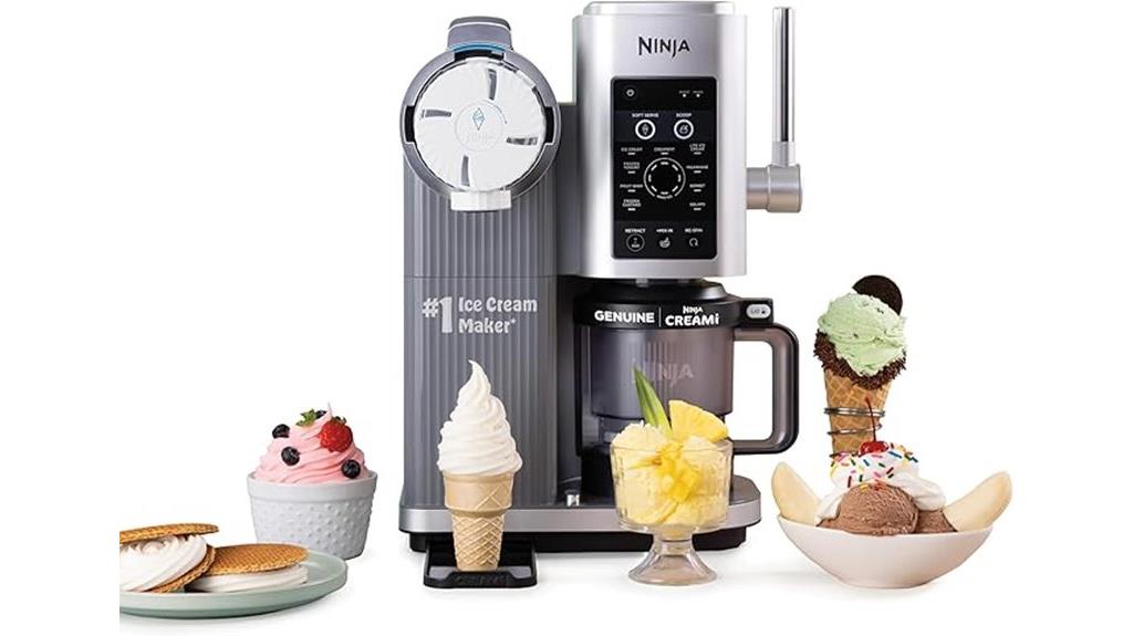 ice cream maker with two pints