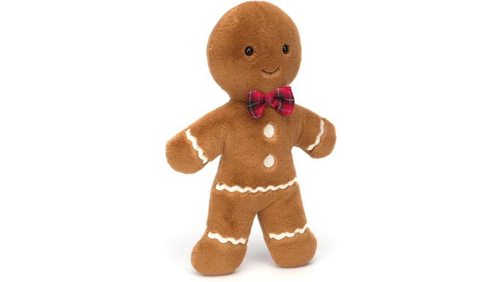 large gingerbread stuffed toy