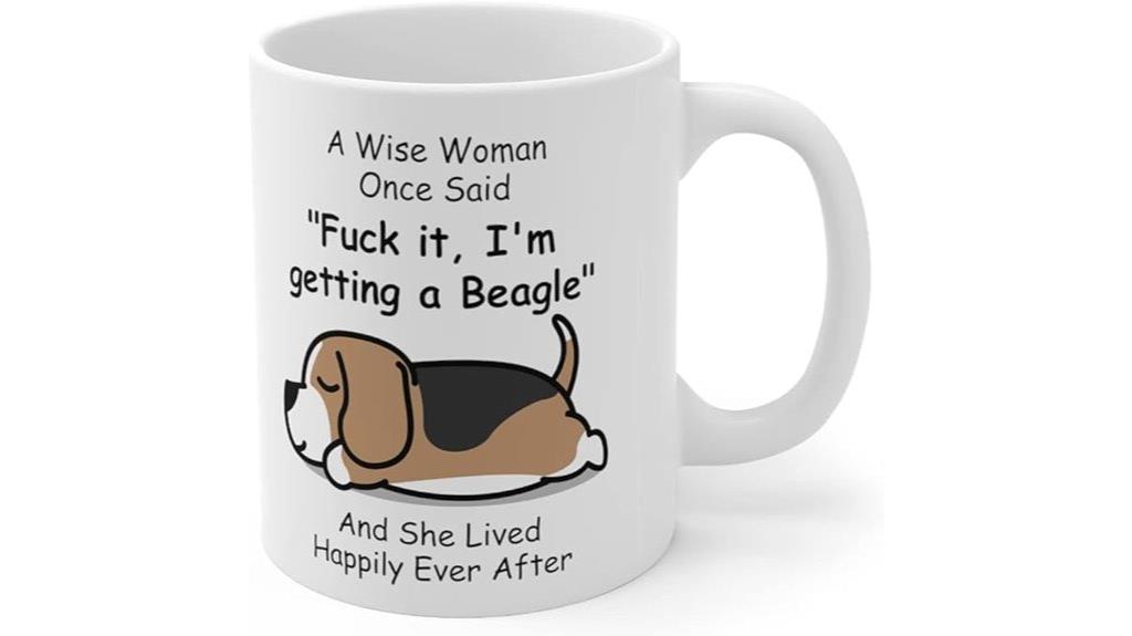 lazy beagle mug gift