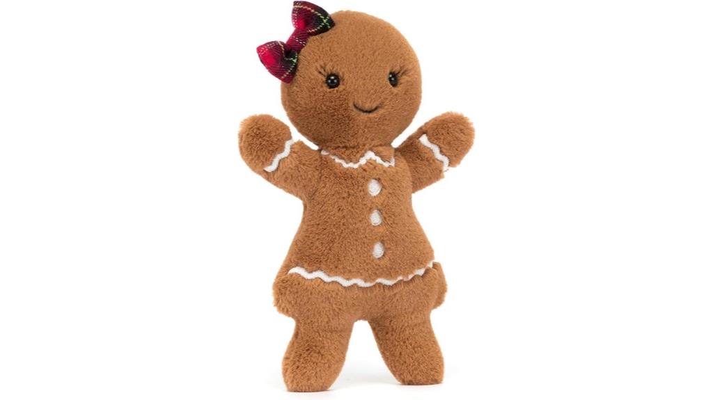 soft gingerbread stuffed toy