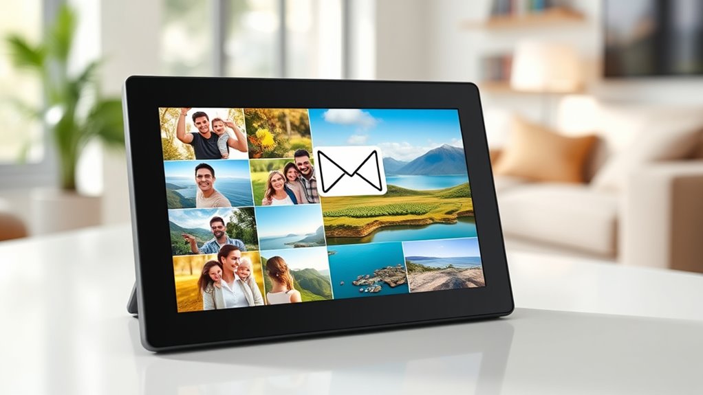 top email enabled digital frames