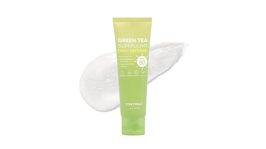 travel size green tea sunscreen