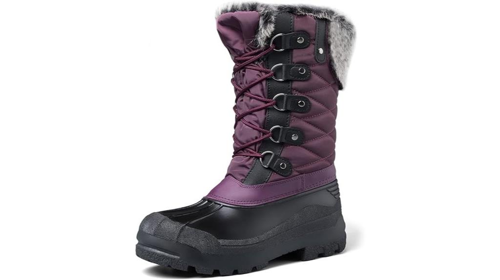 waterproof faux fur boots