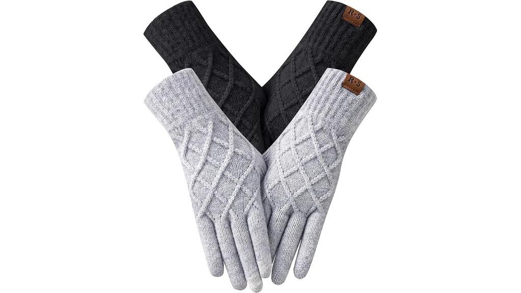 women s winter touch gloves