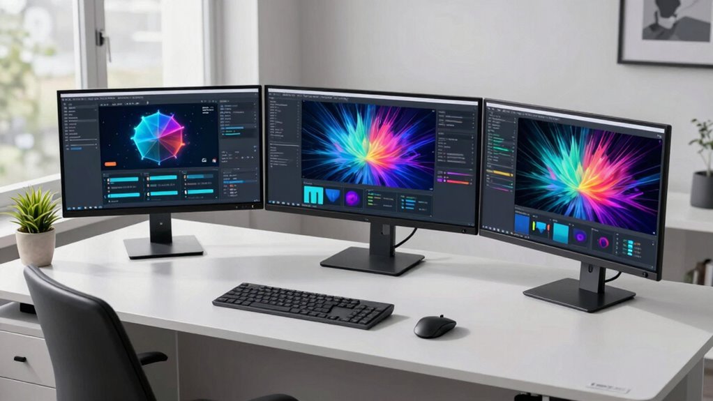 ai workers multi screen setups