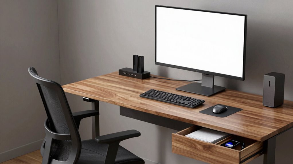 ergonomic organized digital workspace