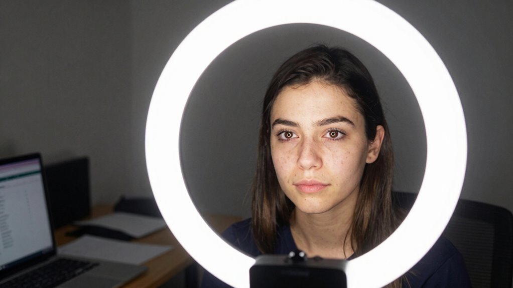 optimal lighting and background setup