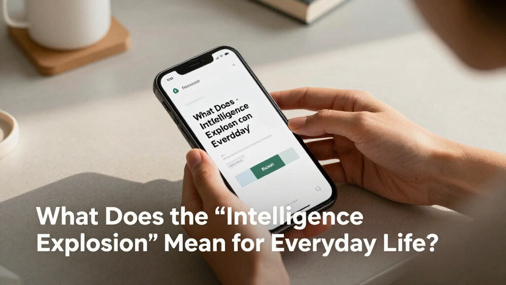 What Does The “Intelligence Explosion” Mean For Everyday Life?